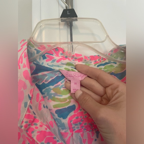 Lilly Pulitzer Captiva Tunic. Coral print. Size medium EUC - Picture 4 of 4
